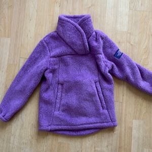 NORTH FACE KIDS PULLOVER FLEECE COZY TOP GIRLS LAVENDER 7/8